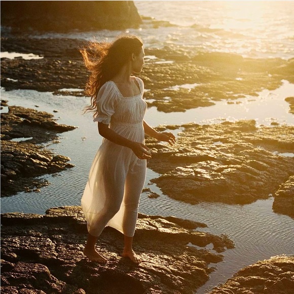 Doen Eclipse Nightgown Dress in Salt - Picture 4 of 8